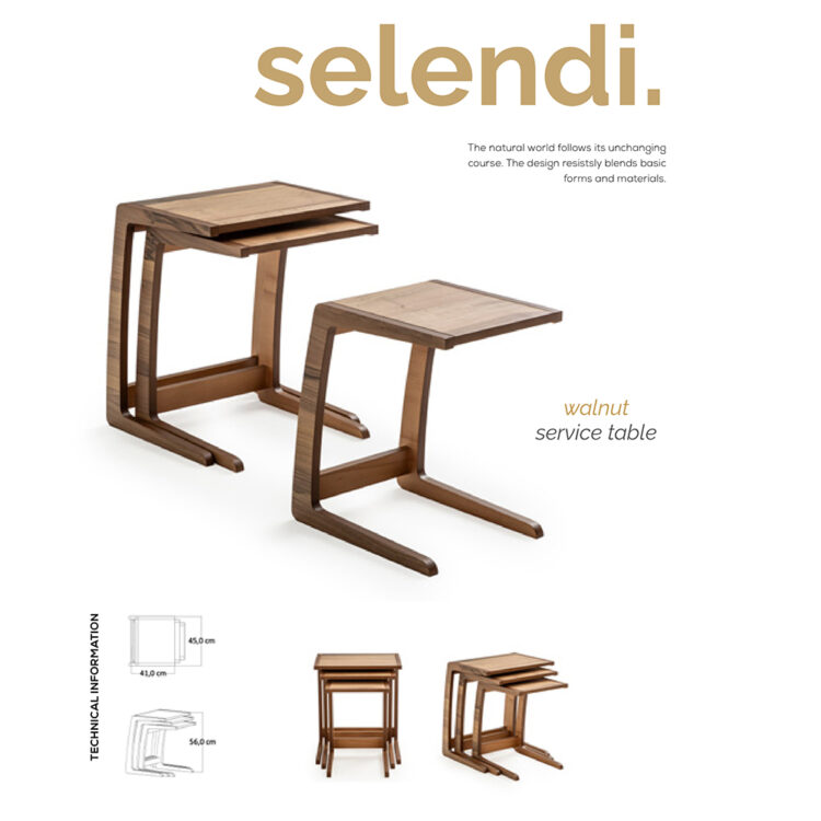 Walnut Service Table