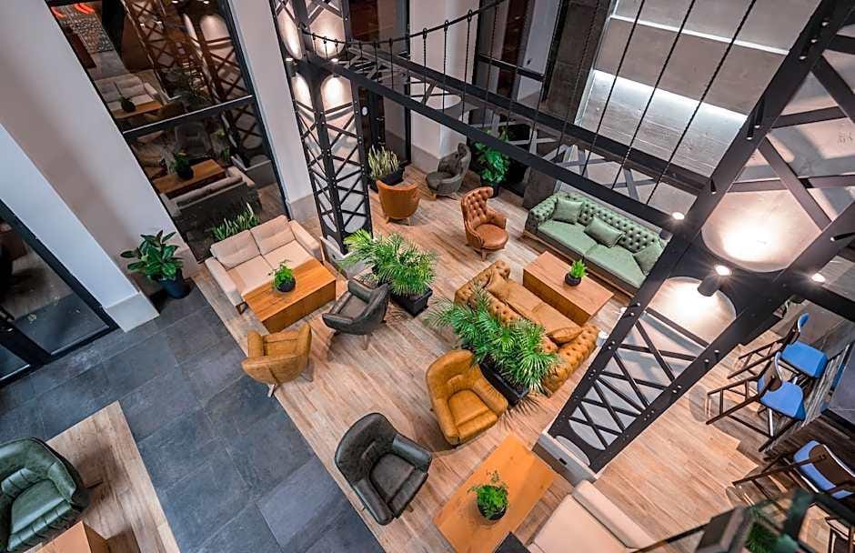 Bridge Hotel Tbilisi lobby sofas armchairs and coffee tables