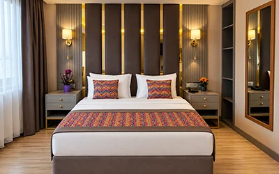 Custom hotel room furniture and hospitality casegoods made in Turkey