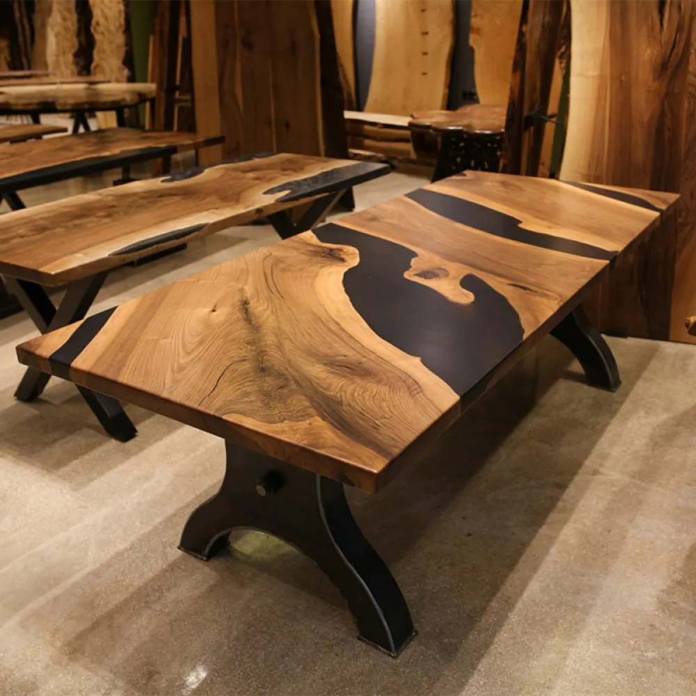 Walnut Epoxy Table